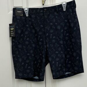 Classic Fit Patterned Men's Golf Shorts